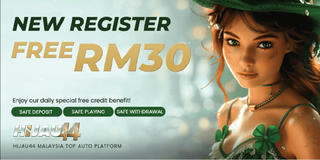 Hijau44 Banner New register free RM30.